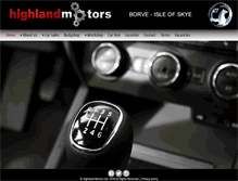 Tablet Screenshot of highlandmotors.co.uk